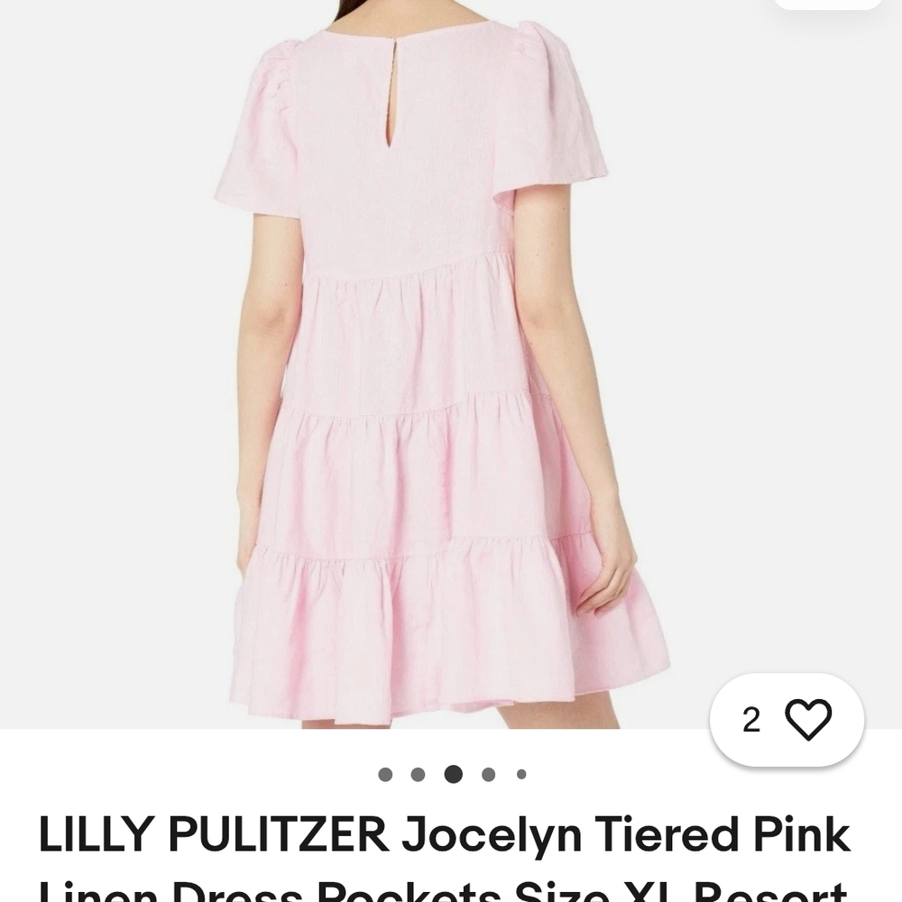 Lilly Pulitzer Light Pink Tiered Kids Dress